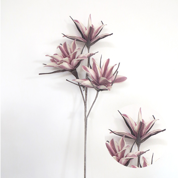 New Design Handy Carfts Wedding Bouquet Foam Decorative Model Flowers 120cm Silk Foam Flower