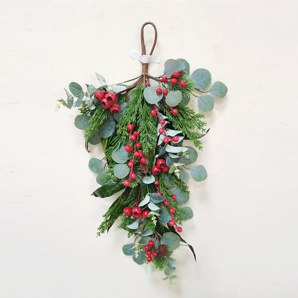 Outdoor decoration professional decorative wreath autumn spray fruit spray artificial flower for home decor