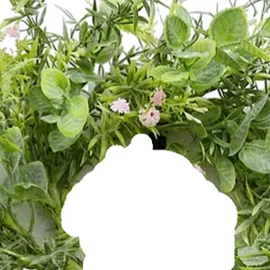 Natural home decoration plant wreath Arts And Crafts Lilac wreath with silver dollar Faux Flower Realistic