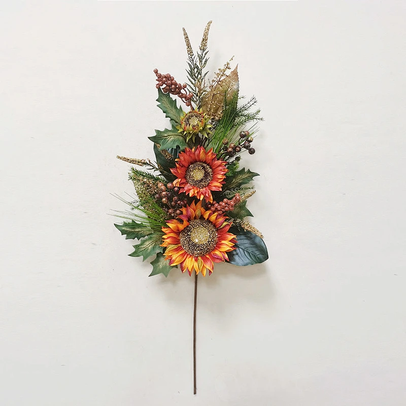 Leaves by hand spring plant giant artificial flowers mini mango fruit arts and crafts artificial flowers decor