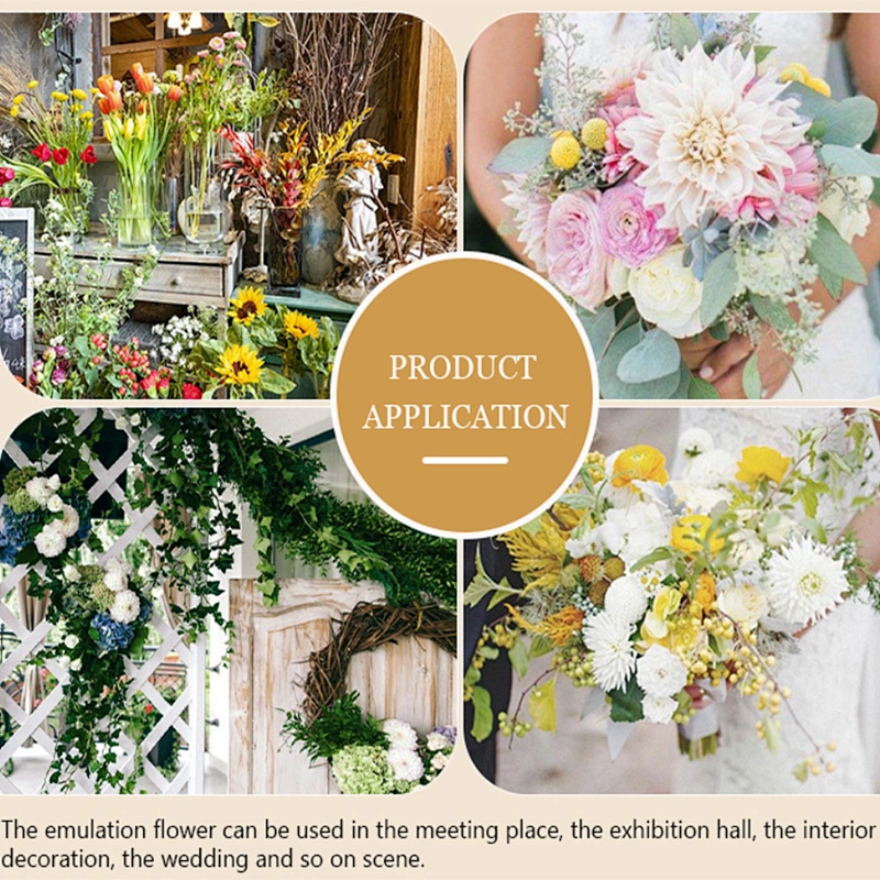 Wholesale fashion warm autumn decoration spring wreath artificial wholesale hand wrapped floral flowers
