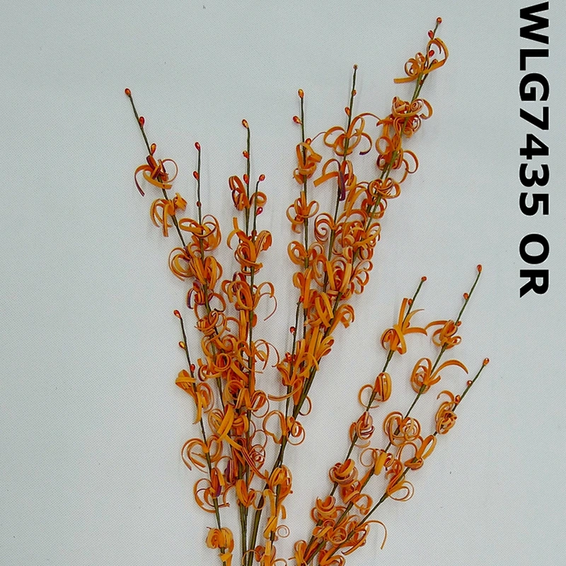 Wholesale Plastic orange Plants Wedding Bouquet Artificial Flower Gifts And Decorations
