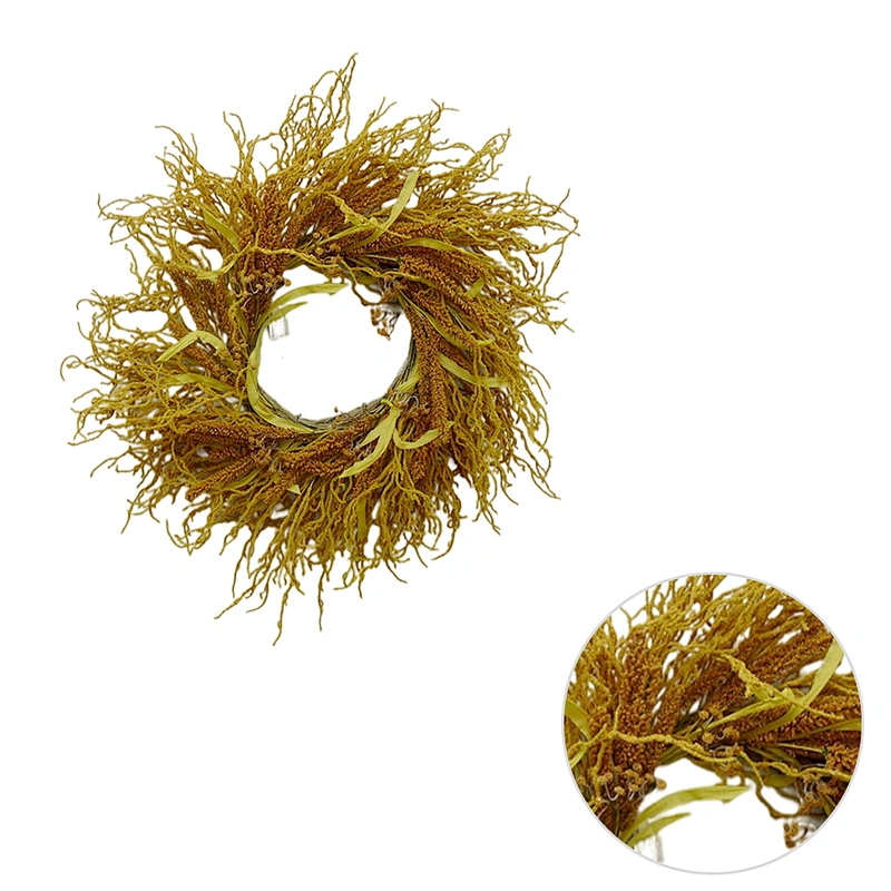 Latest Fashion Artificial 70cm Autumn Wheat artificial red orange yellow flowers Out Door Decorations
