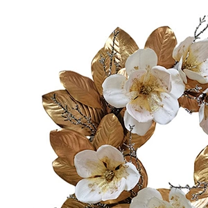 Eco-Friendly Large Glitter Wreath Christmas Decorations Luxury Magnolia Leaves Wreath