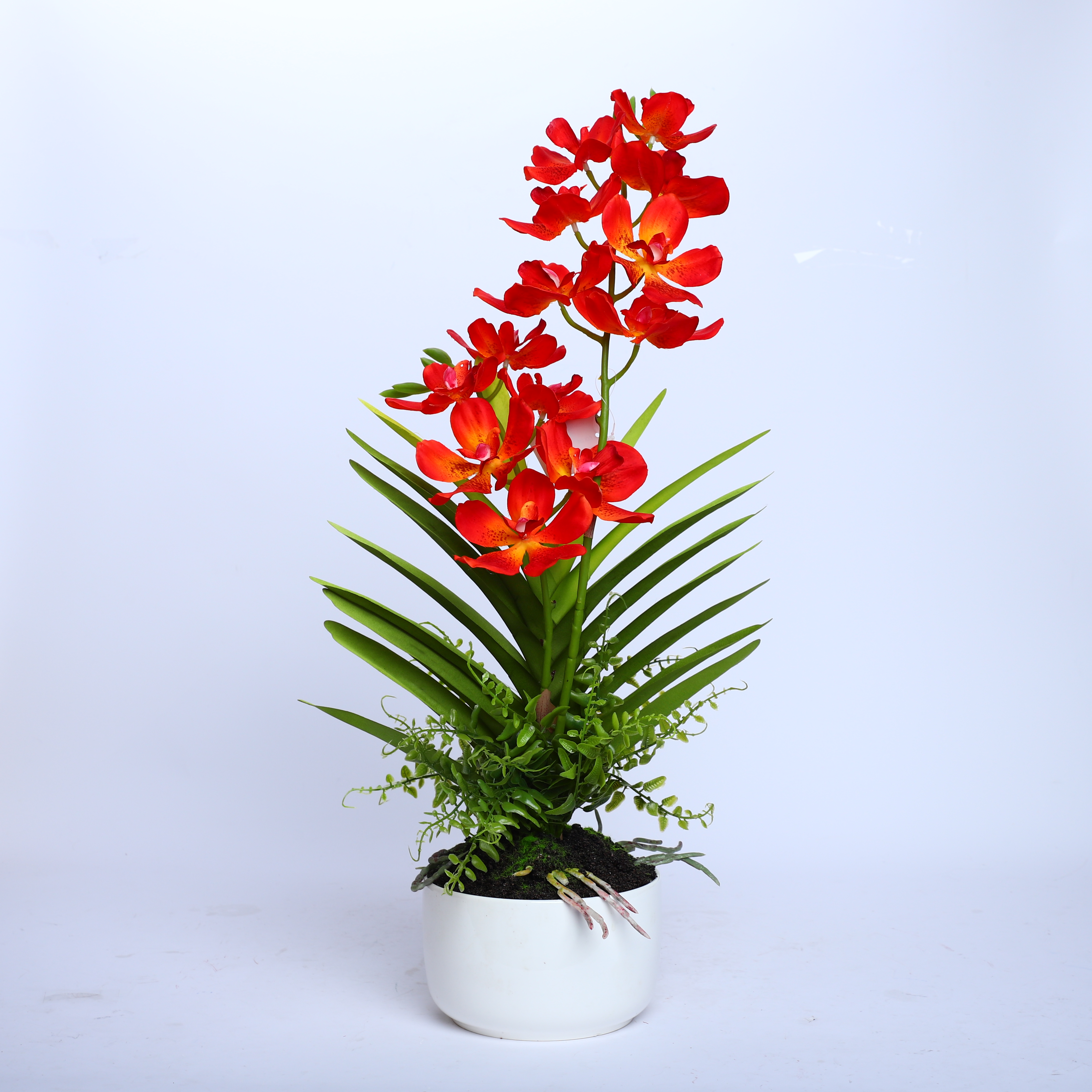 China Wedding Decor Orchid Assortment Artificial Flower Faux Water Orchid For Shop Supermarket Arrangement