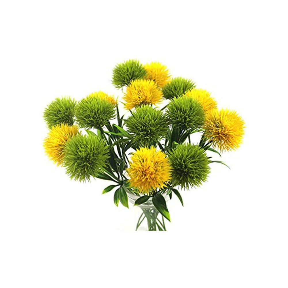 Decor Dandelion Artificial Flowers ball Plants Bouquet Plastic Artificial Flowers ball for Home Decoration Wedding Decor