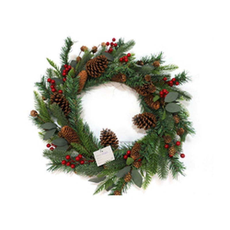 Wholesale New Style Best Quality Plastic Artificial Xmas Decoration Decorative Christmas Wreath