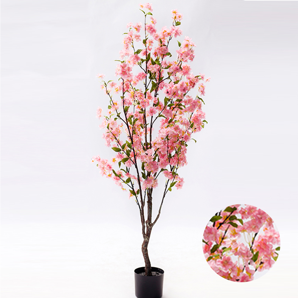 Vivid Business Office Mini Cherry Blossom Tree Artificial Cherry Blossom Tree Cherry Blossom Tree