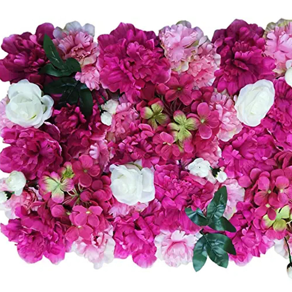 Artificial Flowers Wall Decoration Decorative Silk Flower Panels Artificial Flower Wall for Home Party Wedding