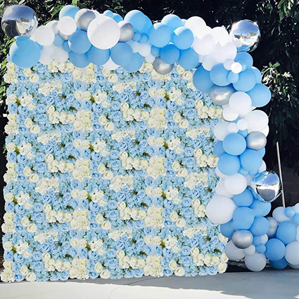 Outdoor decoration professional wall silk rose wedding backdrop decor party shop event image decor wall artificial flower