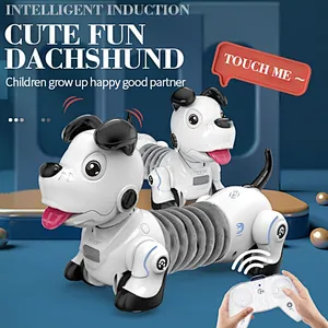 Interesting Smart interactive dachshund robot dog with gesture control