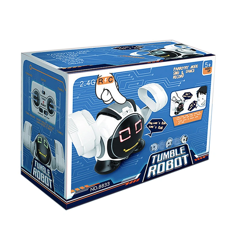 2021 new product dance music tumble rc toy robots for children