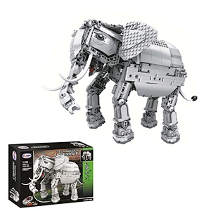 2020 Diy intelligent elephant animals toys building blocks for baby