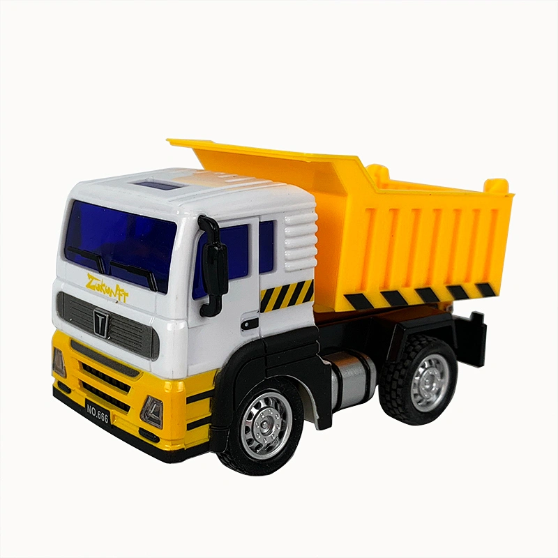 Hot selling 2.4G 1:64 mini plastic construction rc car toy dump truck