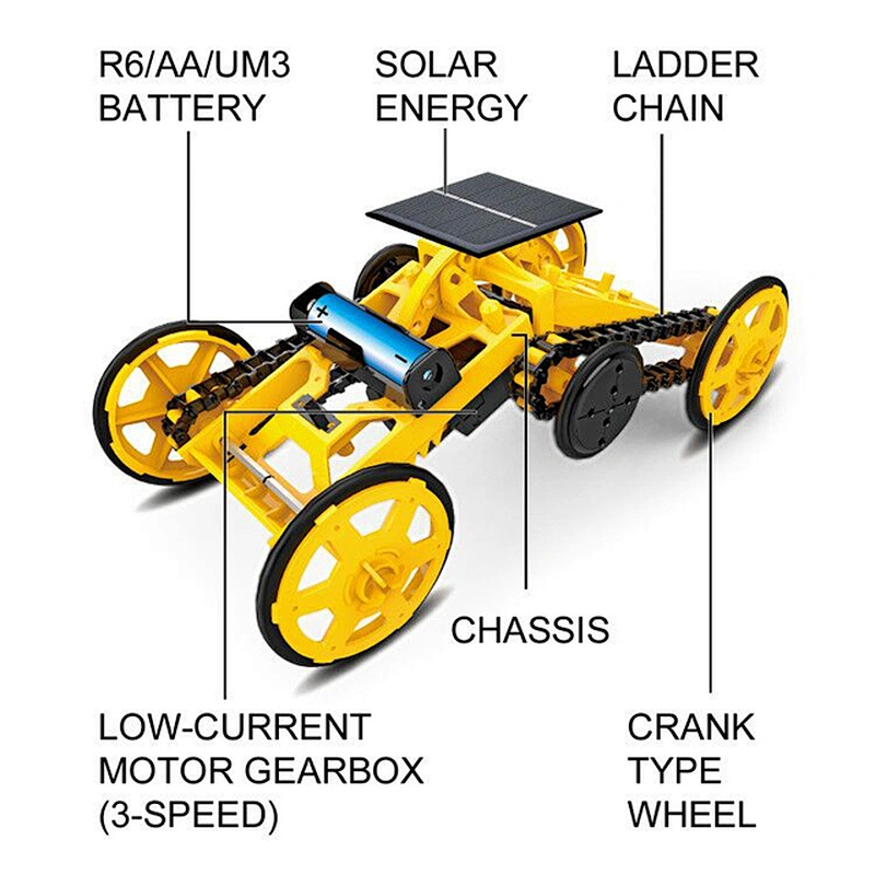 STEM toys climbing vehicle solar powered diy toys for hands on ability