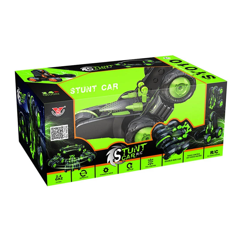 Remote control 6 channel kids flip rc racing stunt toy car