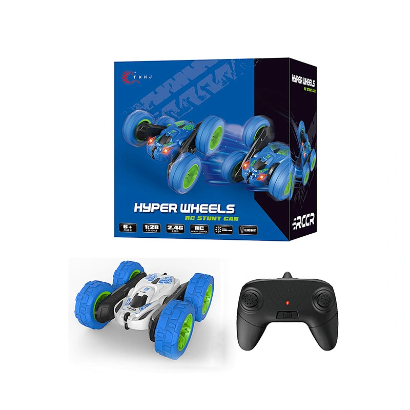 Hot selling 1:28 scale radio control double side stunt flip toy rc car