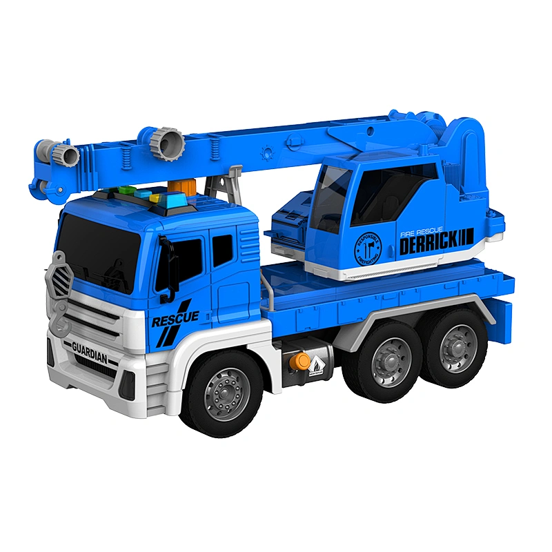 New arrival plastic friction crane kids vehicle toy car truck