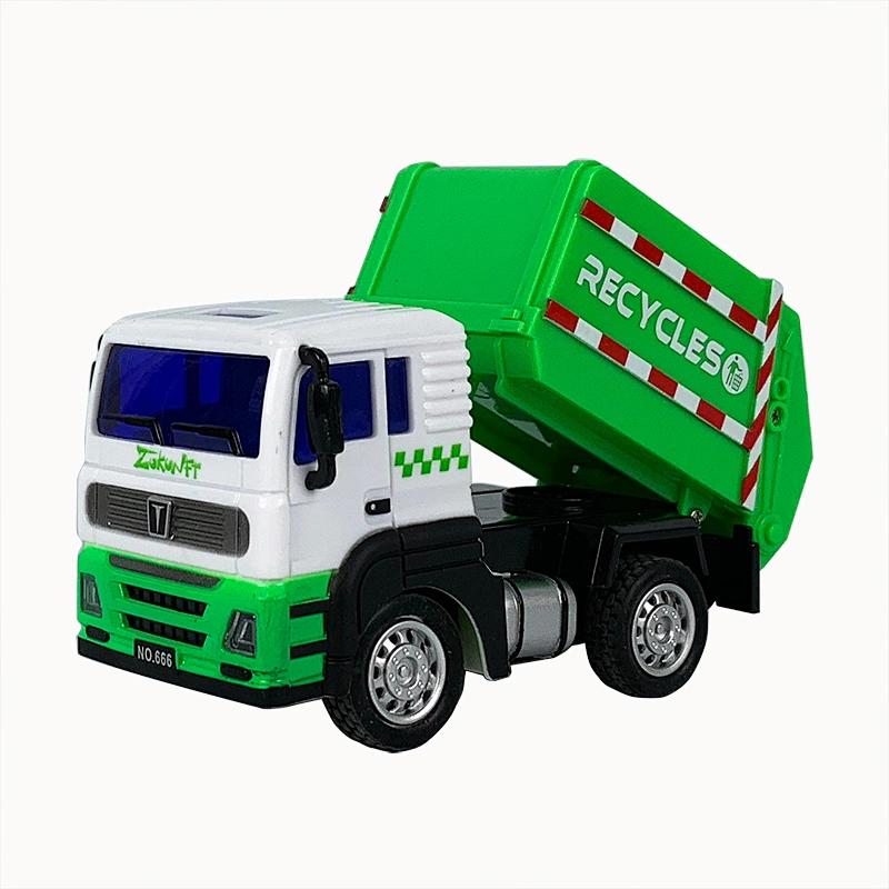 New arrival 1:64 scale 2.4G remote diecast garbage toy truck