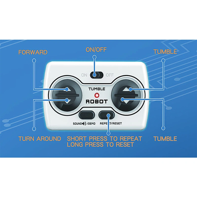 2021 new product dance music tumble rc toy robots for children