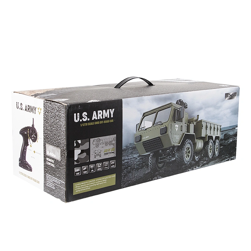 Remote control 6wd truck toy military rc pickup trucks