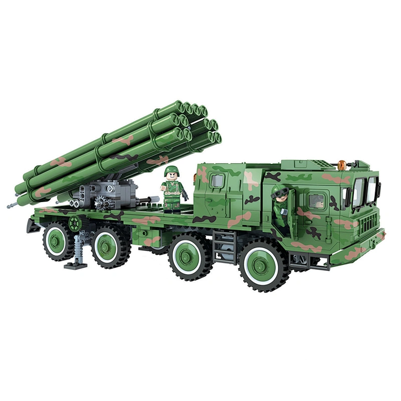 Hot selling diy military toys building block bricks tank for children