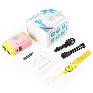 Pink children's 1080P dual lens video smart mini kids camera