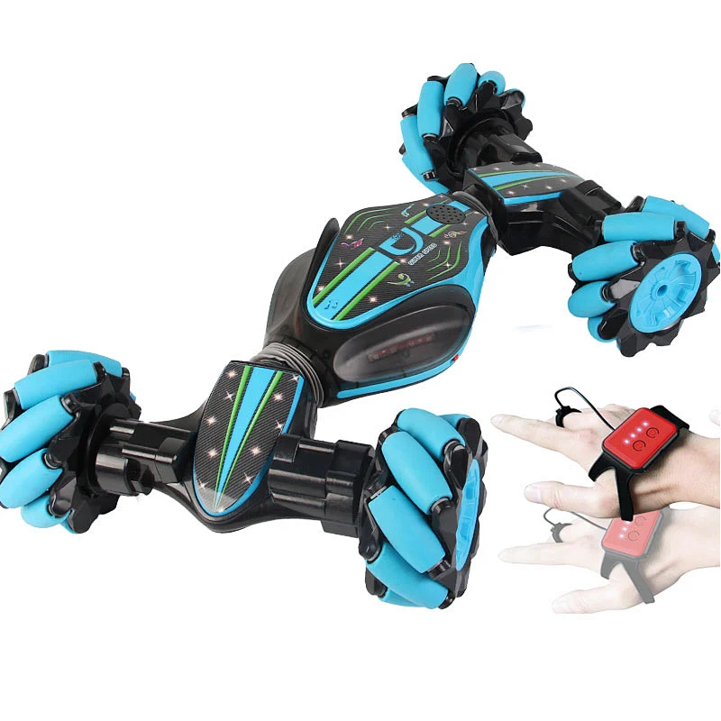 New arrival remote control gesture toy rc stunt car with light music