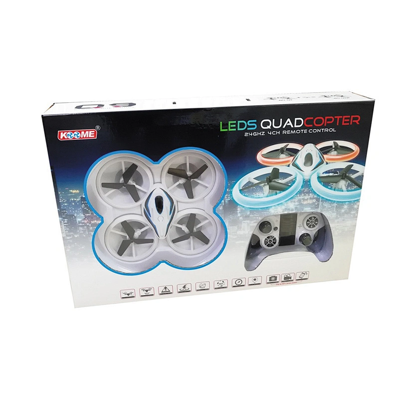 Hot selling 2.4G remote control 360 degree flip rc mini led drone