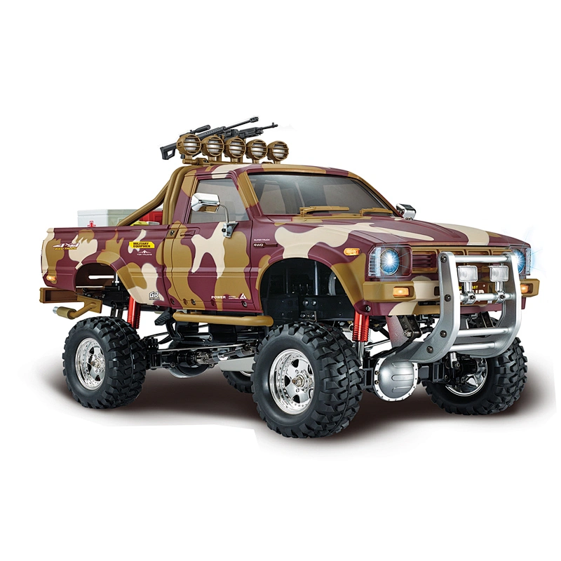 New arrival 110 scale remote control 4wd toy military pickup rc truck