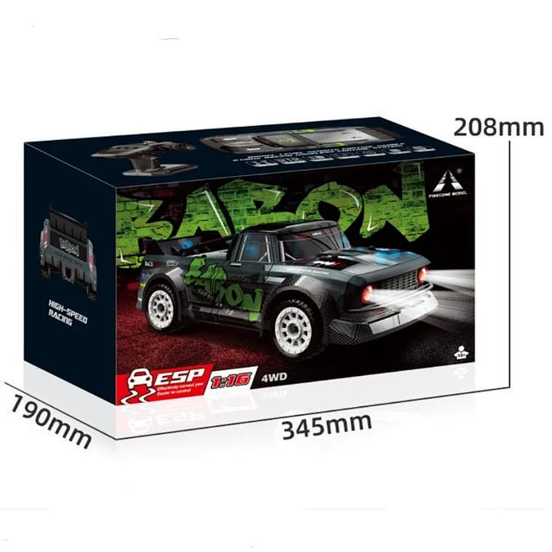 1:16 scale 2.4G full proportional 4WD high speed car