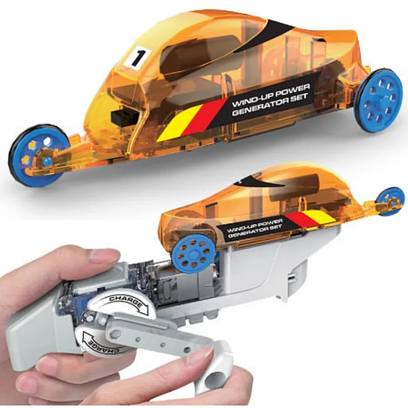 DIY wind-up power generator set science and education toys
