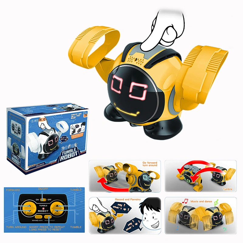 2021 NEW 2 4G RC interactive rolling robot for Kids