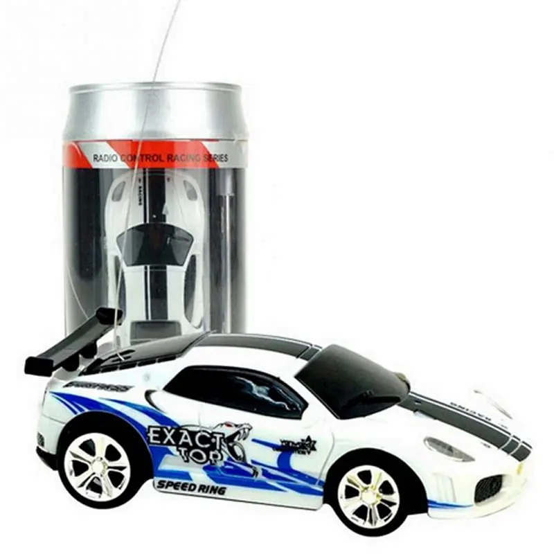 Electric racing mini coke toy rc pocket car in can for kids