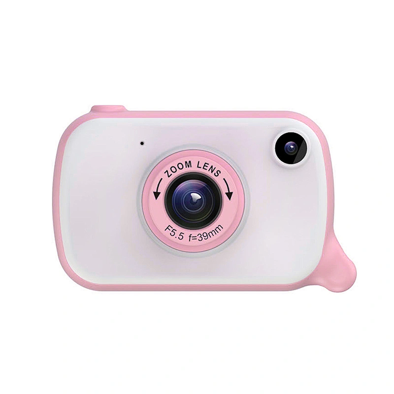 Blue digital dual-lens 1080p smart kids video camera