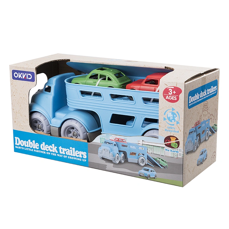 Hot selling electric plastic deck trailer mini truck toy for kids