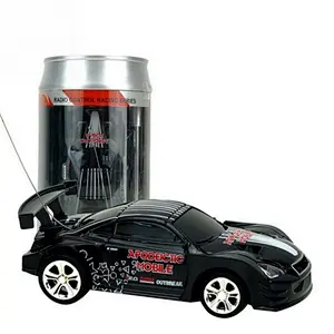 Electric racing mini coke toy rc pocket car in can for kids