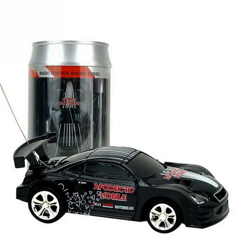 Electric racing mini coke toy rc pocket car in can for kids