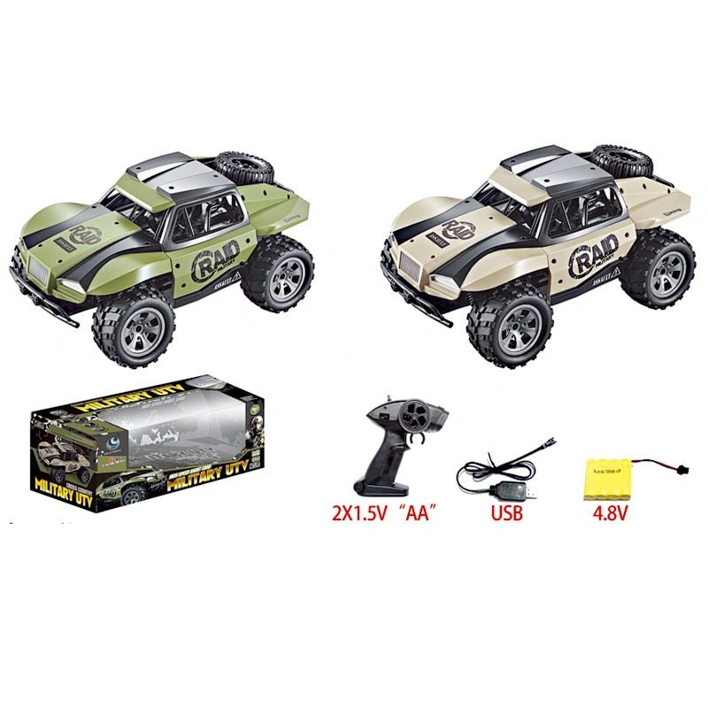 High speed 1/18 scale 2.4G toy remote control rc military car