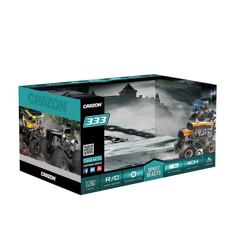 New arrival 1:16 big wheel toys rc remote offroad car for kids