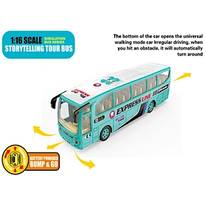 1:16 scale custom model die cast tour music bus toy for kids