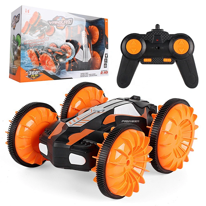 Remote 360 flip racer amphibious remote vehicles stunt rc car