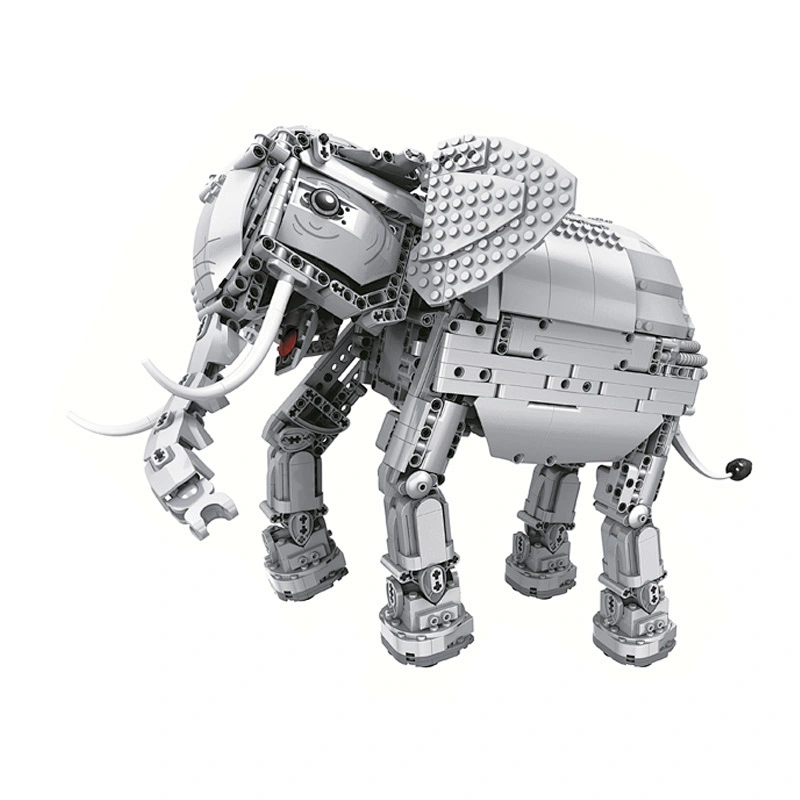 2020 Diy intelligent elephant animals toys building blocks for baby