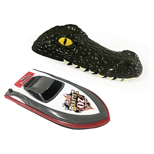 Hot selling 2 in 1 2.4G crocodile toy head rc remote control boat