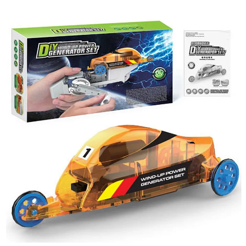 DIY wind-up power generator set science and education toys