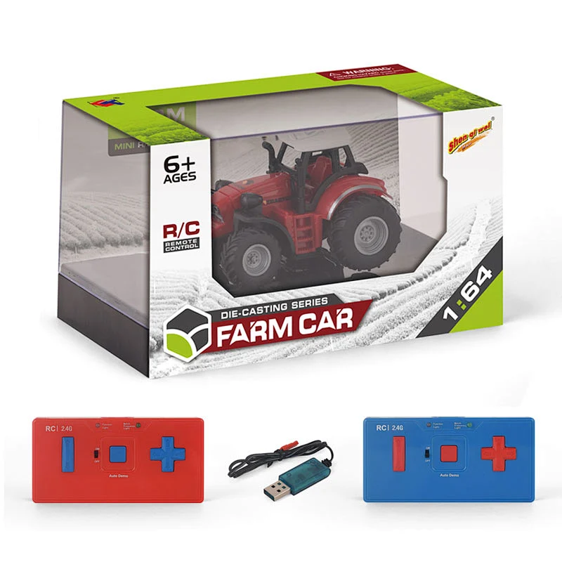 2.4G plastic friction mini tractor truck toy farmer car for kids