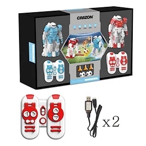 Funny kids remote control mini game battle football soccer robot