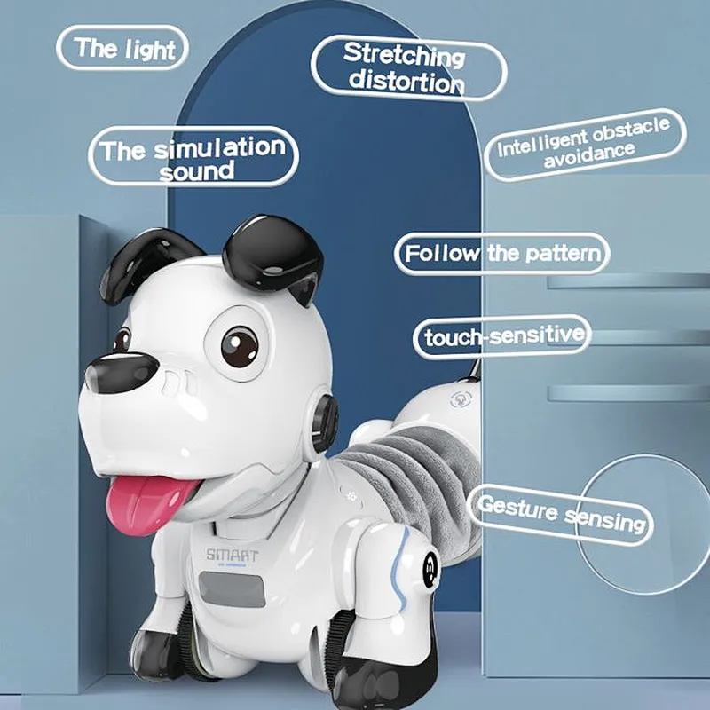 Interesting Smart interactive dachshund robot dog with gesture control