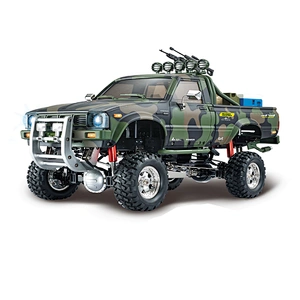 New arrival 110 scale remote control 4wd toy military pickup rc truck