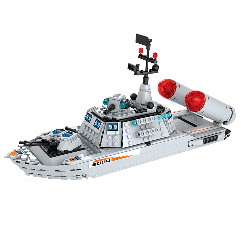 Wholesale warship aircraft carrier military toys building blocks for kids
